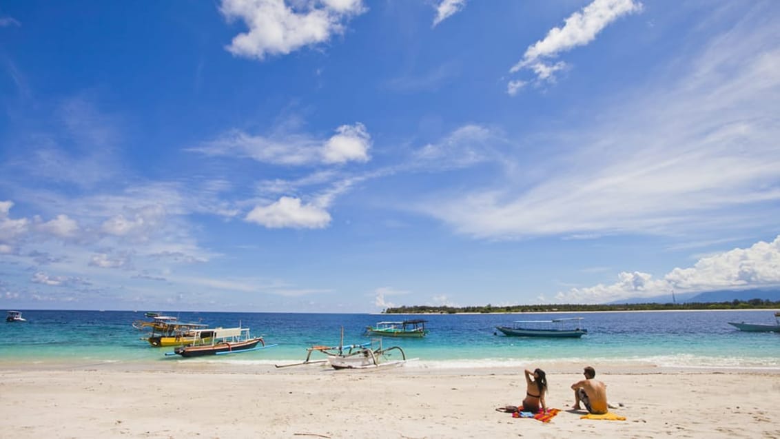 Strandliv på Gili