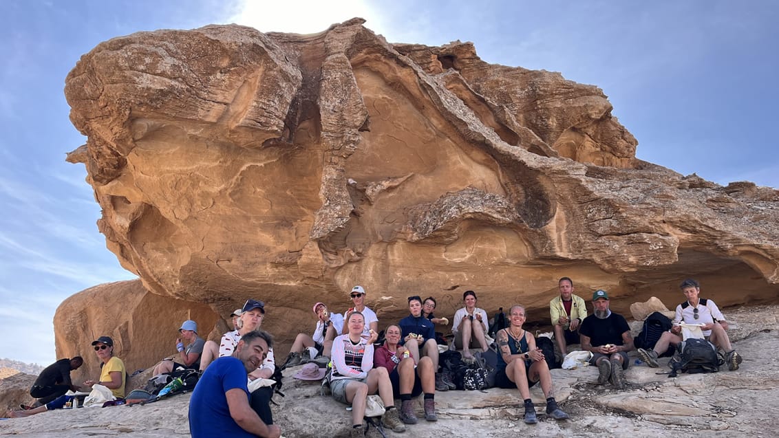 Trekking i Jordan - gruppehvil
