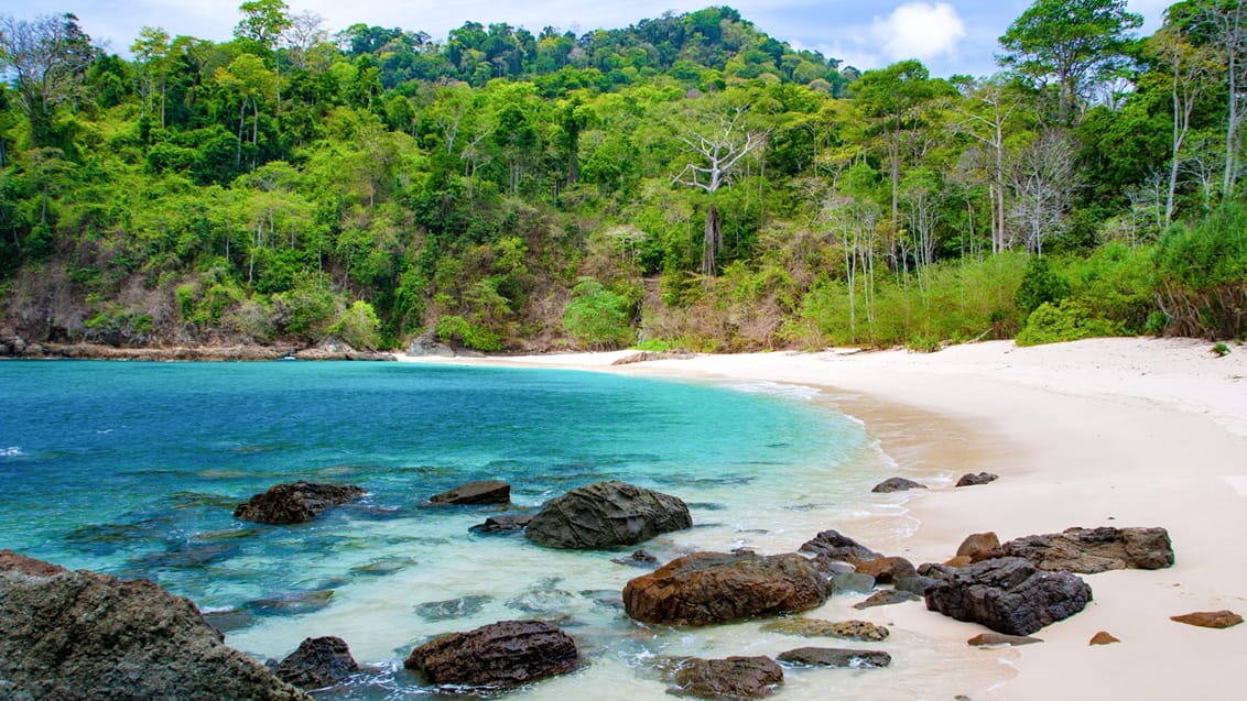 Meru Betiri Nationalpark nær Red Island, Java