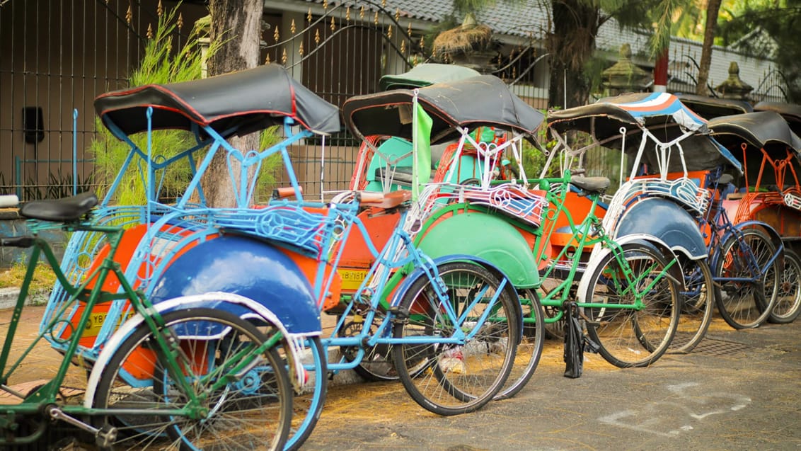 Traditionelle becak, Sumatra Traditionelle becak, Sumatra