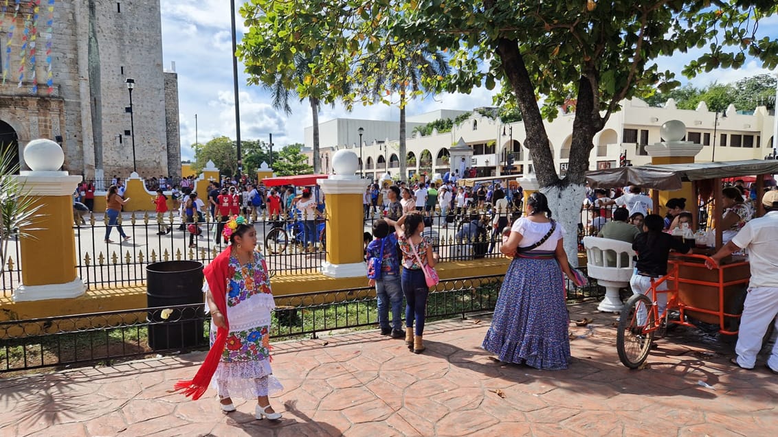 Hovedpladsen i Valladolid, Mexico