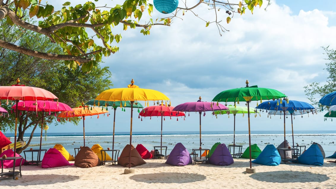 Ø-liv på Gili Trawangan, Indonesien