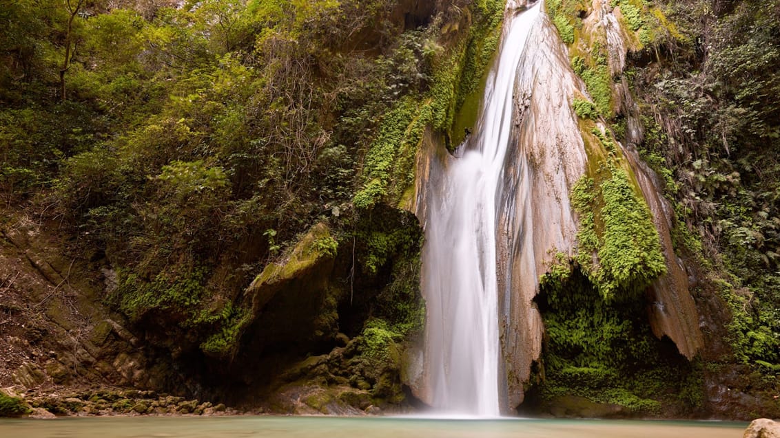 Chuveje-vandfald, Sierra Gorda, Mexico