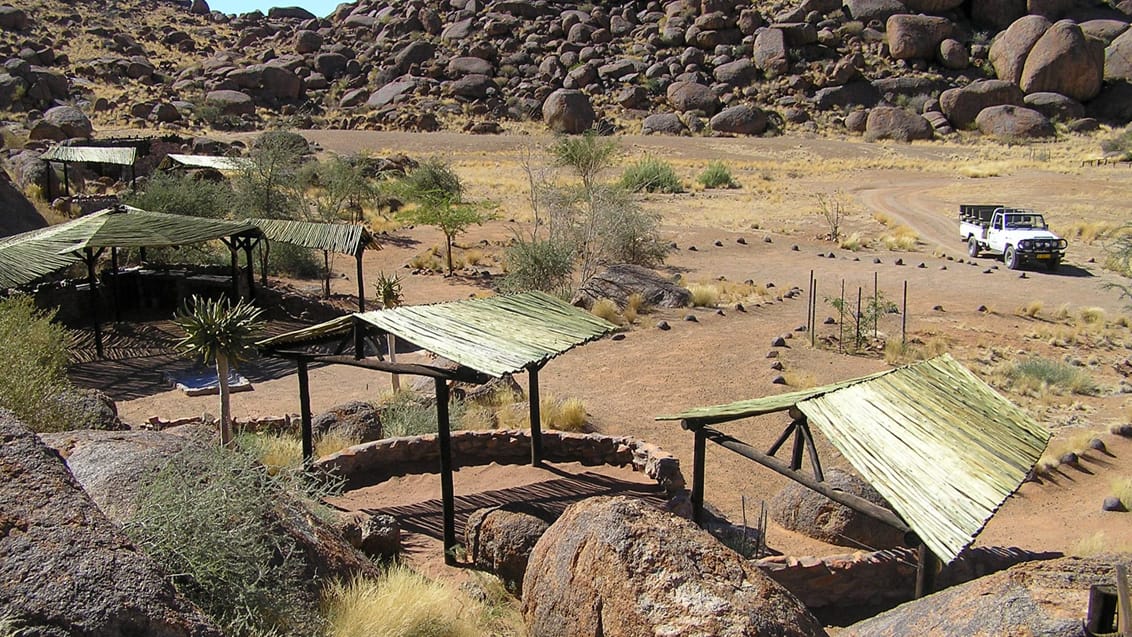 Camping i Namibia