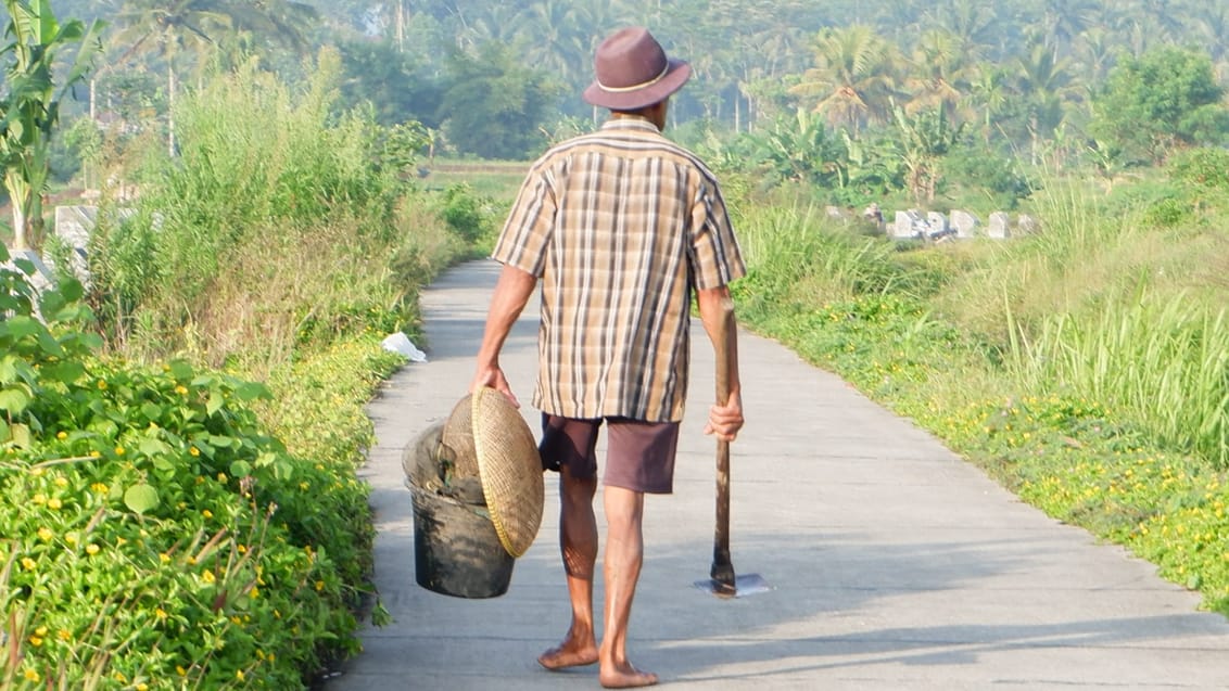 Farmer på Java, Indonesien