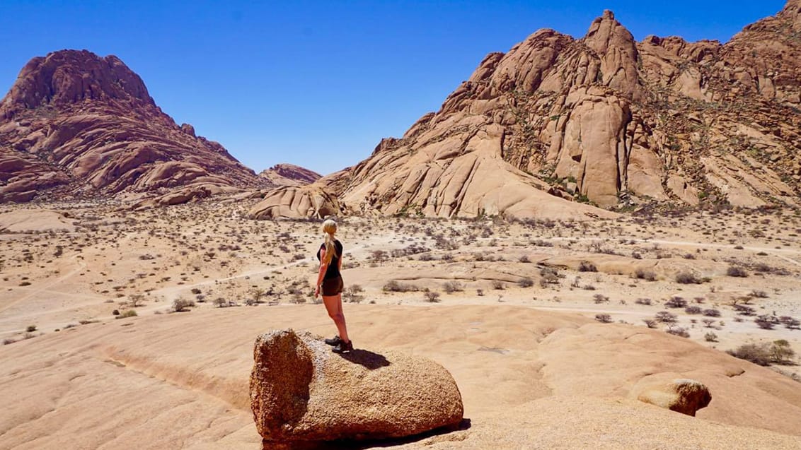 Udsigt ved det impornerende Spitzkoppe område