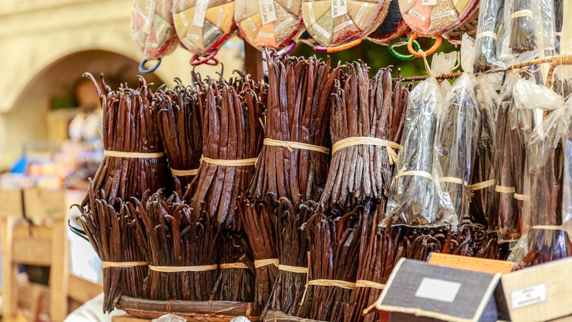 Krydderimarked på Nosy Be i Madagaskar