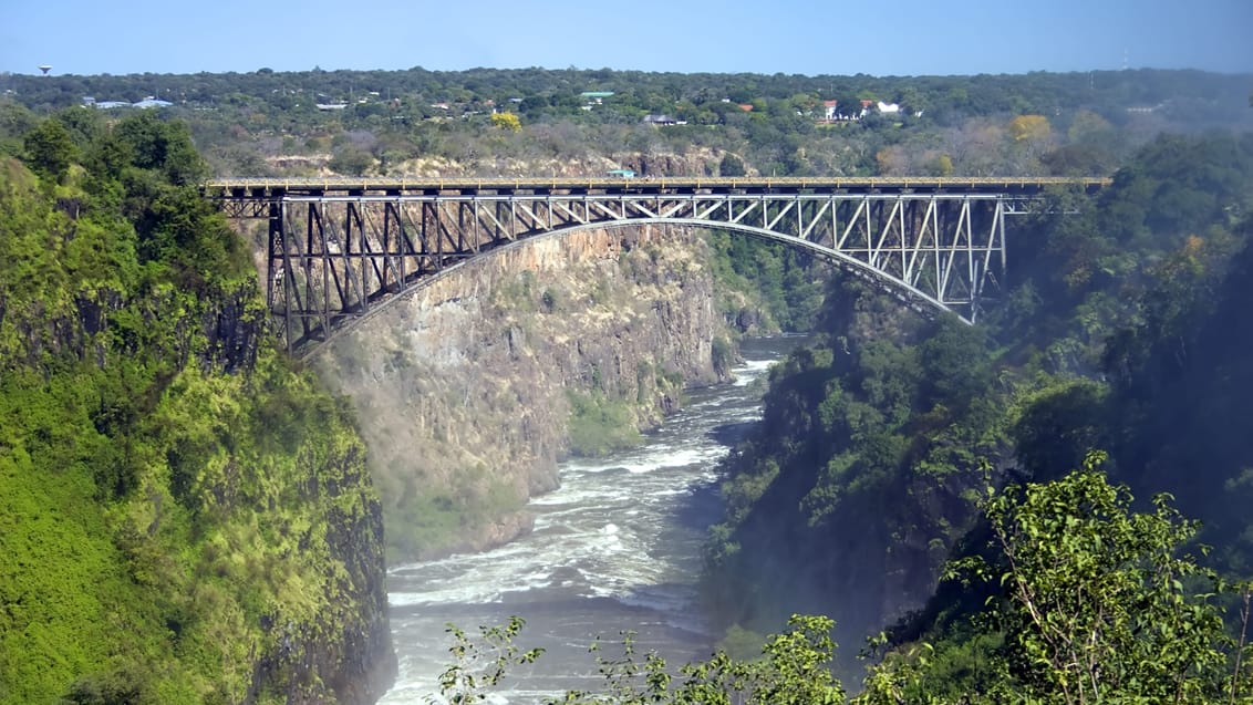 Bungee jump ved Victoria Falls