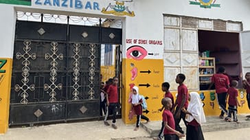 Skole på Zanzibar. Frivilligt arbejde i Tanzania.