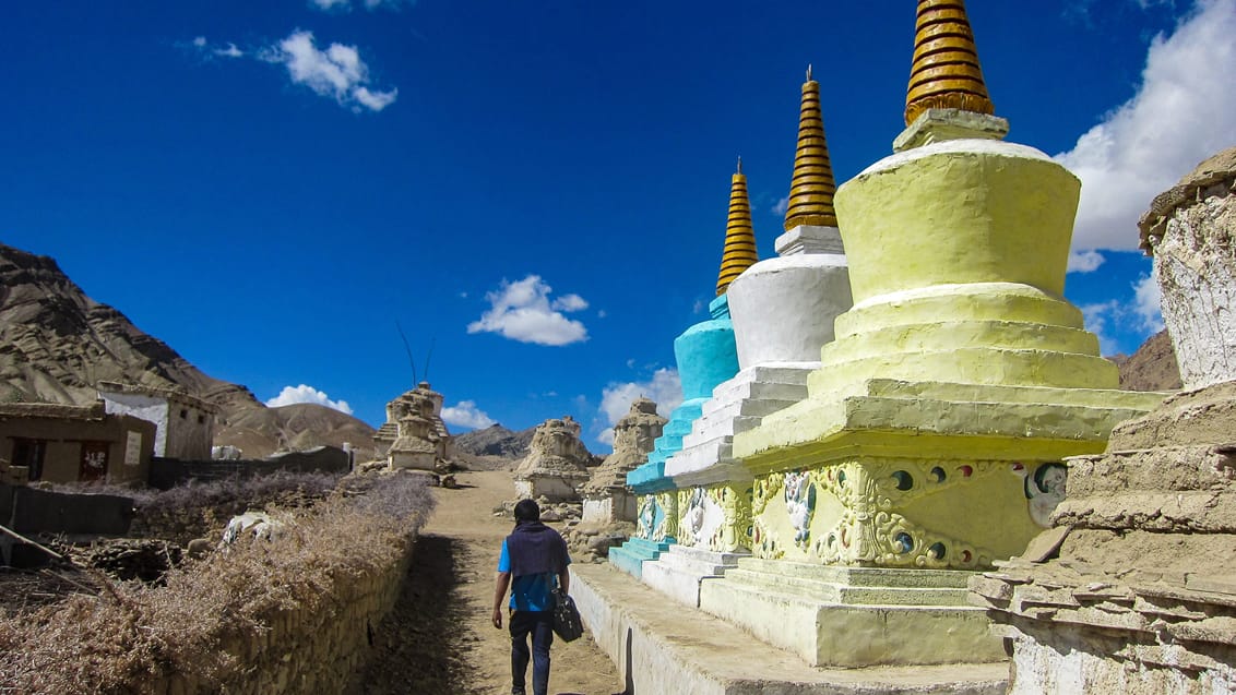 Du vandrer på et stærkt buddhistik område undervejs på Sham trekket