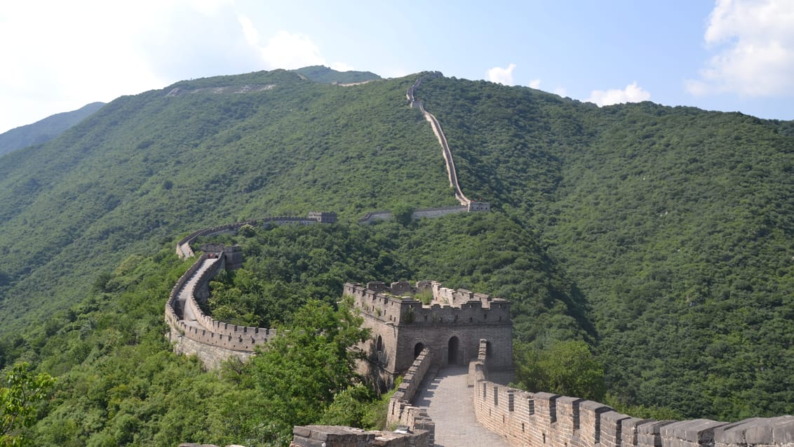 Den kinesiske mur nær Beijing