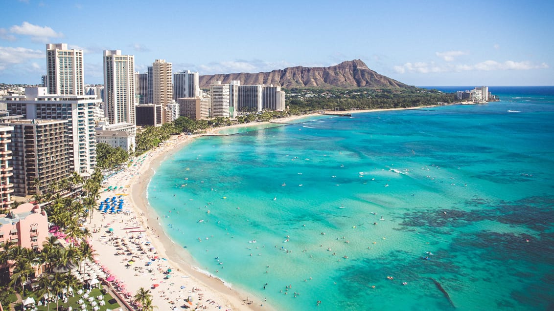 Det Vestlige Canada og badeferie på Hawaii