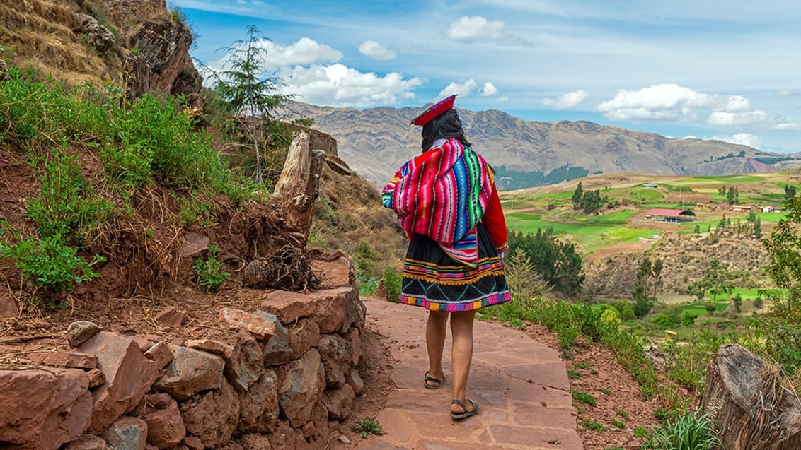 Inkatrail, kvinde, Cusco, Peru