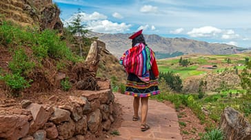 Inkatrail, kvinde, Cusco, Peru