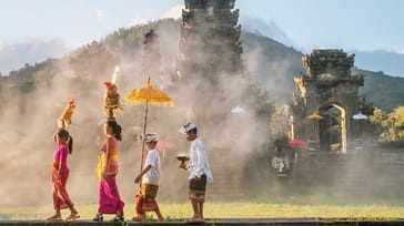 Lokal ceremoni på Bali