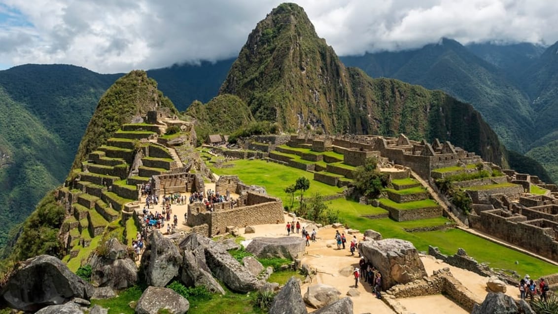 Machu Pichu, udsigt, Inkastien, Peru