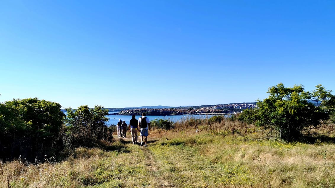 Sti til ruinerne på St. Ivan Island